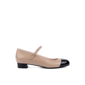Elisa Ballerina Beige Black