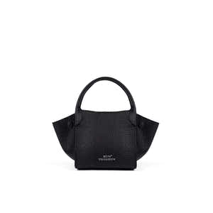 Virginia Small Pebbled Black
