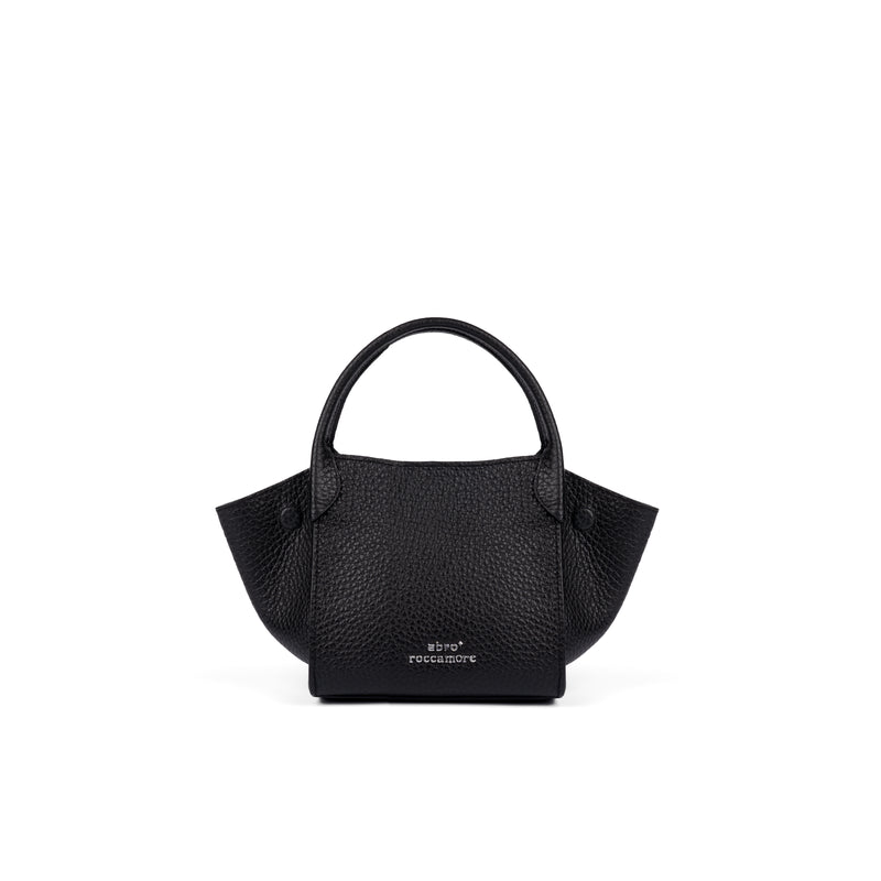 Virginia Small Pebbled Black