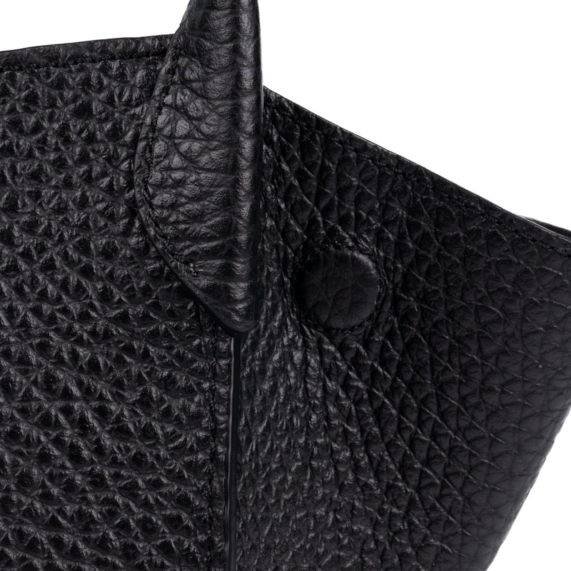 Virginia Small Pebbled Black