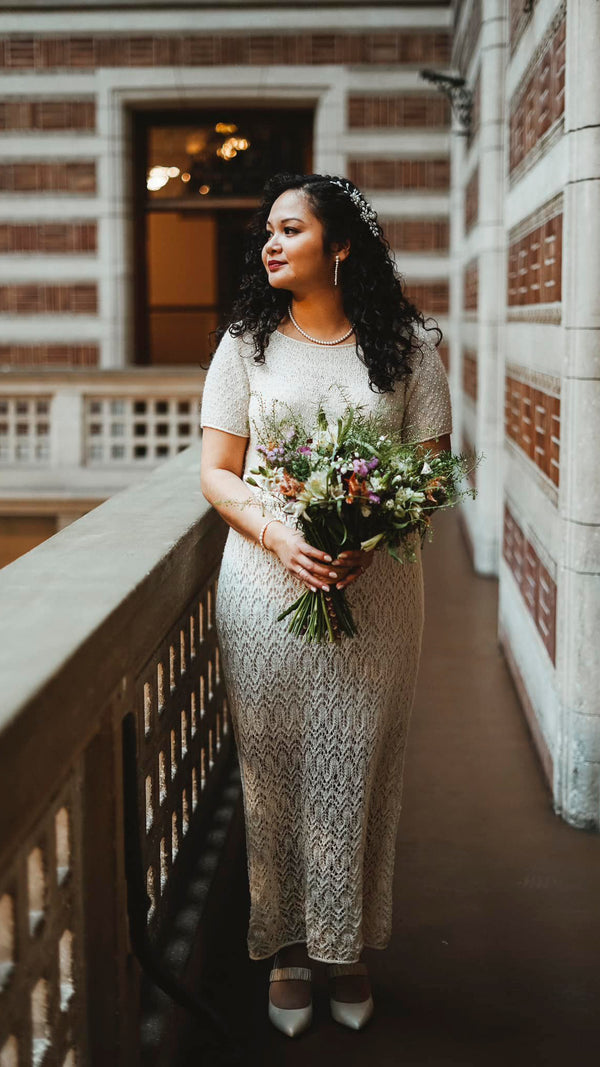 Shanice gift i roccamore angie white sko - Bridal - bryllupsbillede - bride