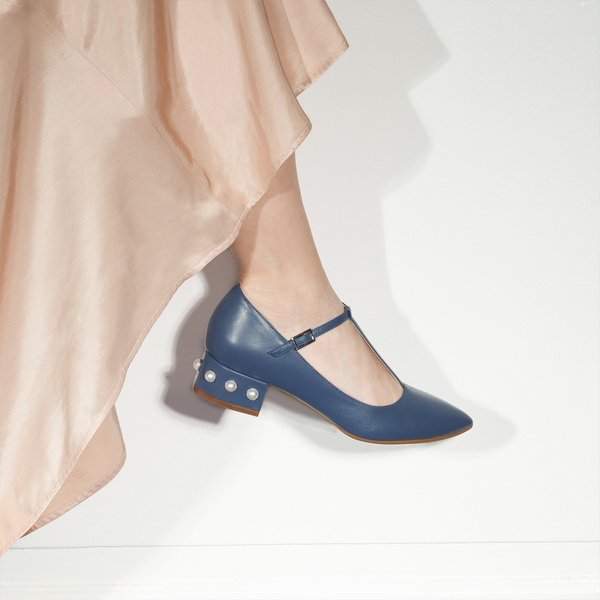 aida pearl roccamore pumps blue blå