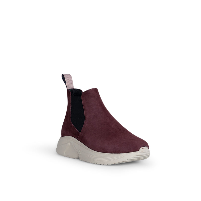 Zarah Sneaker Boot Burgundy Ivory