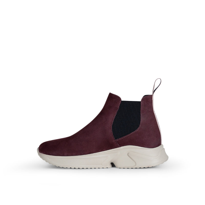 Zarah Sneaker Boot Burgundy Ivory