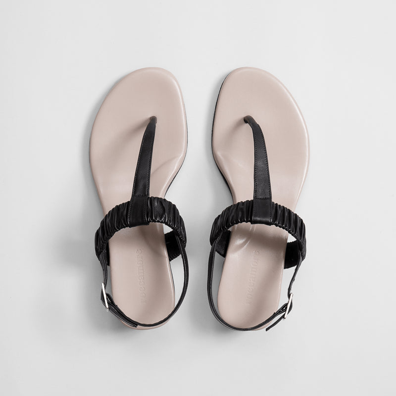 angie sandal roccamore sandals black sort 