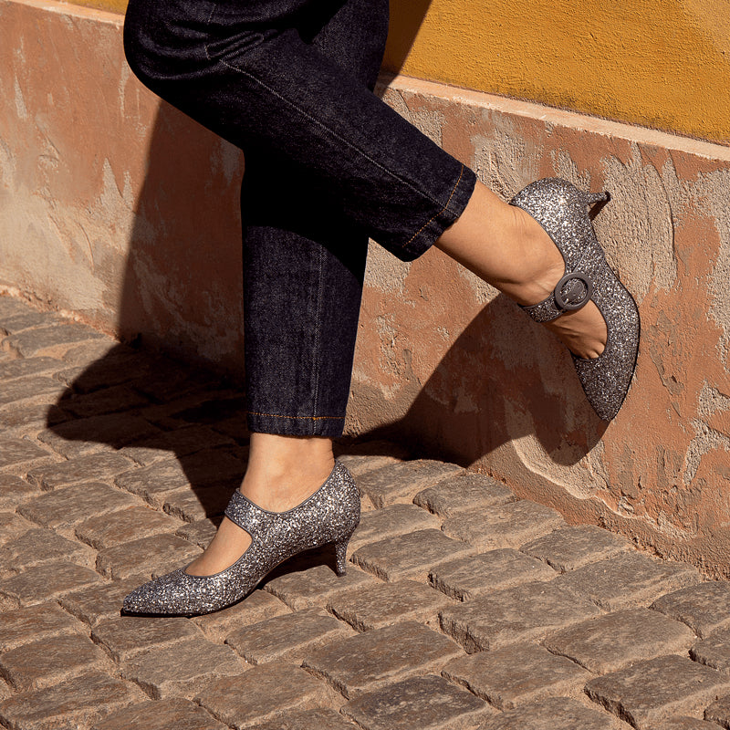 Ida Grey Glitter