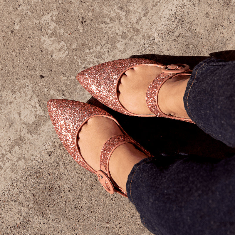 Ida Peach Glitter