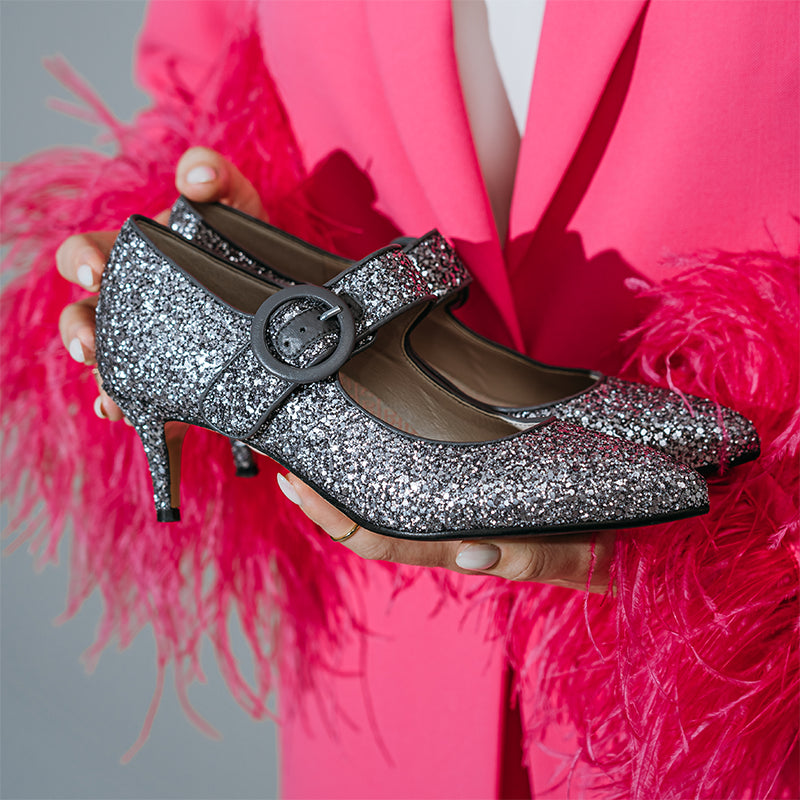Ida Grey Glitter
