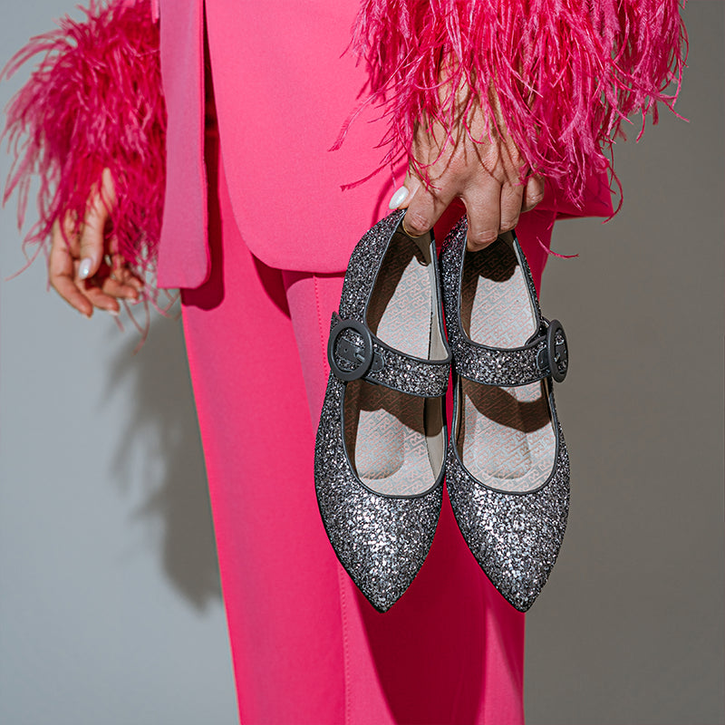 Ida Grey Glitter