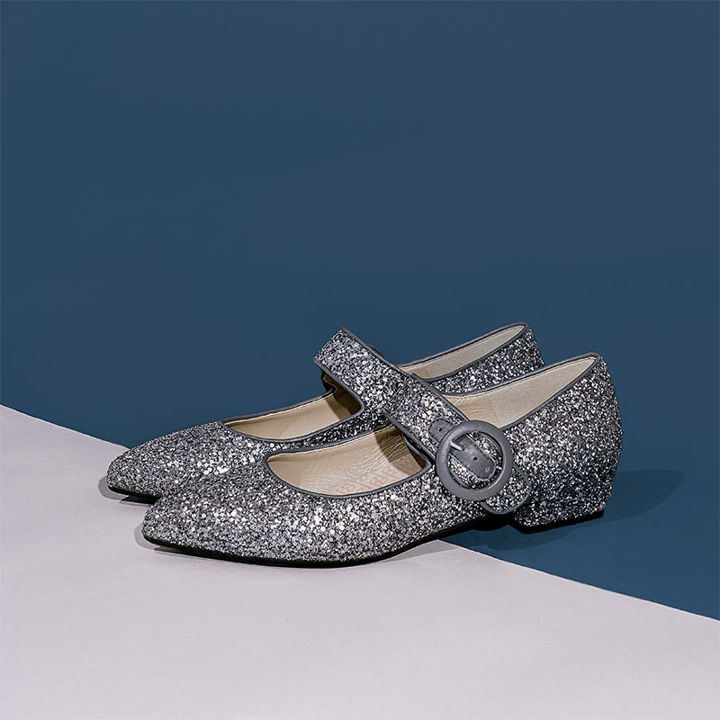 Isabelle Grey Glitter