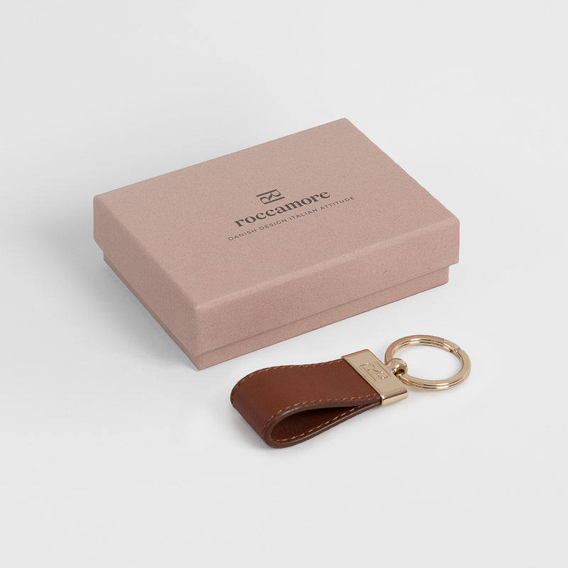 Keyring Caroline Cognac